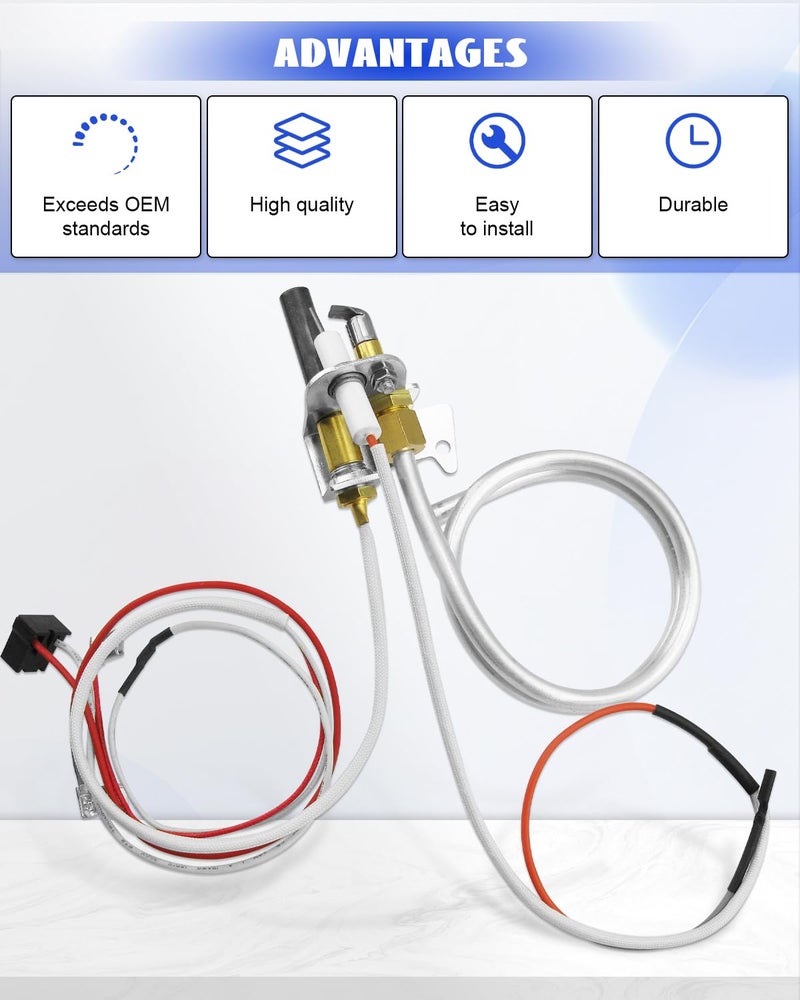 YIGUCS 100112330 Water Heater Pilot Assembly Fit for Reliance/AO Smith/Whirlpool/State/American Water Heater Replace 9007876 9007877 4067826 - Image 5